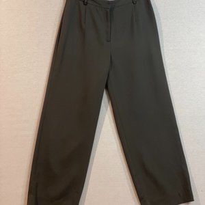 Yansi Fugel High Rise Straight Leg Microfiber Career Dress Trouser Pants Size 8